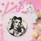 ヴィンテージゴシックのピンアップ ペーパープレート (パーティー)