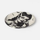 ヴィンテージゴシックのピンアップ ペーパープレート (アングル)