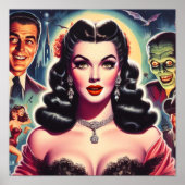 ヴィンテージゴシックのピンアップ ポスター (正面)