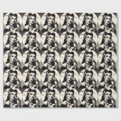 ヴィンテージゴシックのピンアップ ラッピングペーパー (フラット)