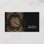 ヴィンテージゴシックアンティークウォールクロックスチームパンク 名刺 (正面)