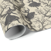 ヴィンテージゴシックウィッチとオークのラッピング紙 ラッピングペーパー (ロールコーナー)