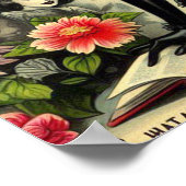 ヴィンテージゴシックガールイラストレーション ポスター (角)