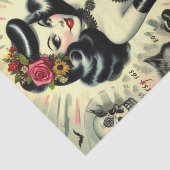 ヴィンテージゴシックガールイラストレーション 薄葉紙 (詳細)