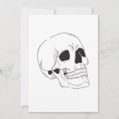 ヴィンテージゴシッククラシック体ハロウィーンの衣装パーティー 招待状 (裏面)