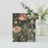 ヴィンテージゴシックグランジフローラスクラップブック紙 (スタンド正面)