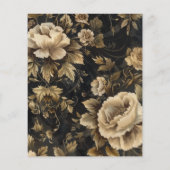 ヴィンテージゴシックグランジフローラスクラップブック紙 (裏面)