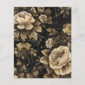 ヴィンテージゴシックグランジフローラスクラップブック紙 (正面)