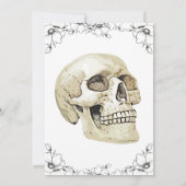 ヴィンテージゴシックスカルハロウィーン衣装パーティーinv 招待状 (裏面)