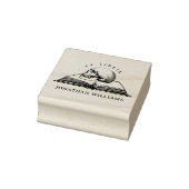 ヴィンテージゴシックスカル元天秤座カスタム本 ラバースタンプ (スタンプ)