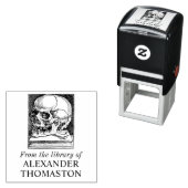 ヴィンテージゴシックスカル書名 セルフインキングスタンプ (インサイチュ)