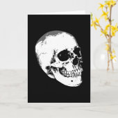 ヴィンテージゴシックスカル カード (黄色い花)