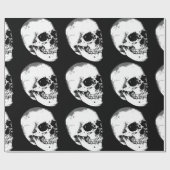 ヴィンテージゴシックスカル ラッピングペーパー (フラット)