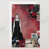 ヴィンテージゴシックスクラップブック紙 (正面/裏面)