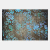 ヴィンテージゴシックダマスコラッピング紙 | エレガント ラッピングペーパーシート (正面3)