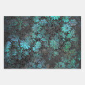 ヴィンテージゴシックダマスコラッピング紙 | エレガント ラッピングペーパーシート (正面)