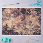 ヴィンテージゴシックダークマップデクページプリント 薄葉紙 (クラフト)