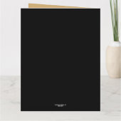 ヴィンテージゴシックダーク美しいクロウレイヴンレッドローズ カード (裏面)