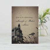 ヴィンテージゴシックハウスハートレイヴン記念日 招待状 (スタンド正面)