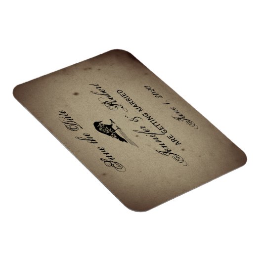 ヴィンテージゴシックハウス日付を保存 マグネット (右側)