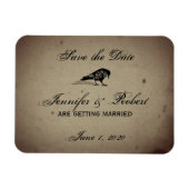 ヴィンテージゴシックハウス日付を保存 マグネット (横)