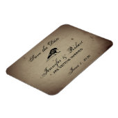 ヴィンテージゴシックハウス日付を保存 マグネット (左側)