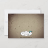 ヴィンテージゴシックハウス結婚のリハーサルディナー 招待状 (裏面)