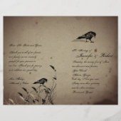 ヴィンテージゴシックハウス結婚式 プログラム (正面)