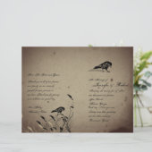 ヴィンテージゴシックハウス結婚式 プログラム (スタンド正面)