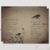 ヴィンテージゴシックハウス結婚式 プログラム (正面/裏面)