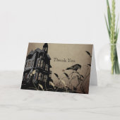 ヴィンテージゴシックハウス記念日ありがとう サンキューカード (正面)