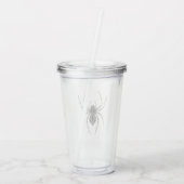 ヴィンテージゴシックハロウィンスパイダー アクリルタンブラー (裏面)