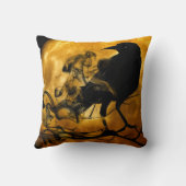 ヴィンテージゴシックハロウィン大黒烏 クッション (裏面)