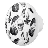 ヴィンテージゴシックハロウィン陶器引き出しノブ セラミックノブ (右)