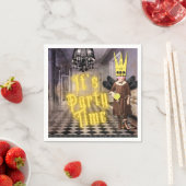 ヴィンテージゴシックハロウィーンの衣装パーティー スタンダードカクテルナプキン (インサイチュ)