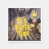 ヴィンテージゴシックハロウィーンの衣装パーティー スタンダードカクテルナプキン (正面)