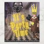 ヴィンテージゴシックハロウィーンの衣装パーティー ワインラベル (シングルラベル)