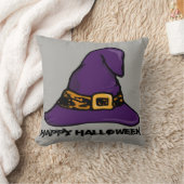 ヴィンテージゴシックハロウィーンウィッチハット装飾用クッション クッション (ブランケット)