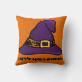 ヴィンテージゴシックハロウィーンウィッチハット装飾用クッション クッション (裏面)