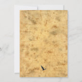 ヴィンテージゴシックハロウィーンウィッチパーティの招待状 招待状 (裏面)