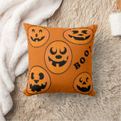 ヴィンテージゴシックハロウィーンカボチャ クッション (ブランケット)
