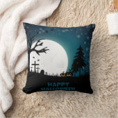 ヴィンテージゴシックハロウィーンカボチャ クッション (ブランケット)