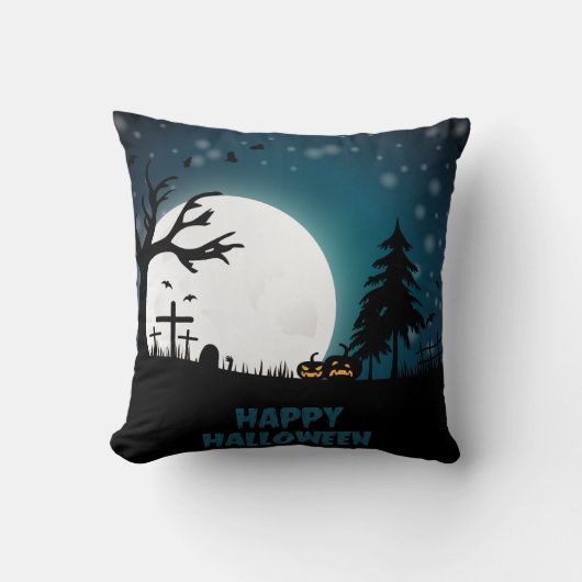 ヴィンテージゴシックハロウィーンカボチャ クッション (正面)