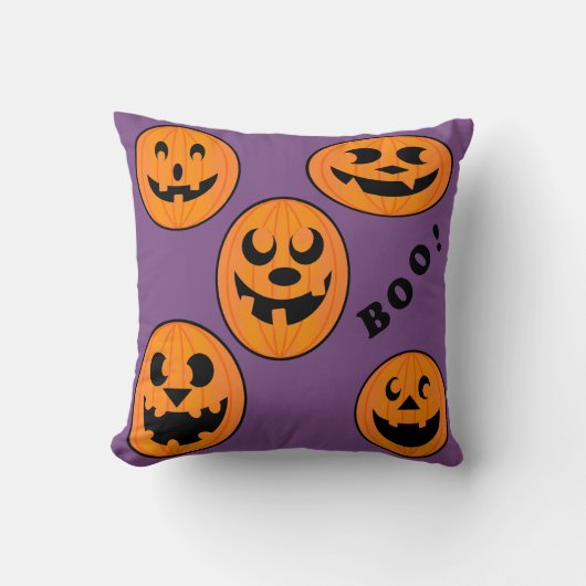 ヴィンテージゴシックハロウィーンカボチャ クッション (正面)