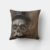 ヴィンテージゴシックハロウィーンスカル クッション (裏面)