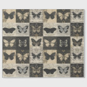 ヴィンテージゴシックハロウィーンモスコラージュ ラッピングペーパー (フラット)