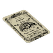 ヴィンテージゴシックハローウィンパーティ招待状 マグネット (右側)