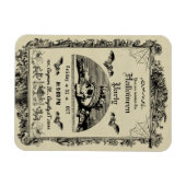 ヴィンテージゴシックハローウィンパーティ招待状 マグネット (横)