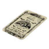 ヴィンテージゴシックハローウィンパーティ招待状 マグネット (左側)