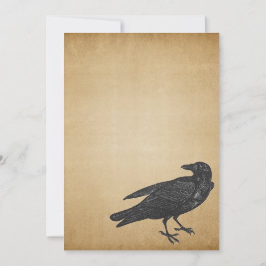 ヴィンテージゴシックハローウィンパーティ招待状 招待状 (裏面)